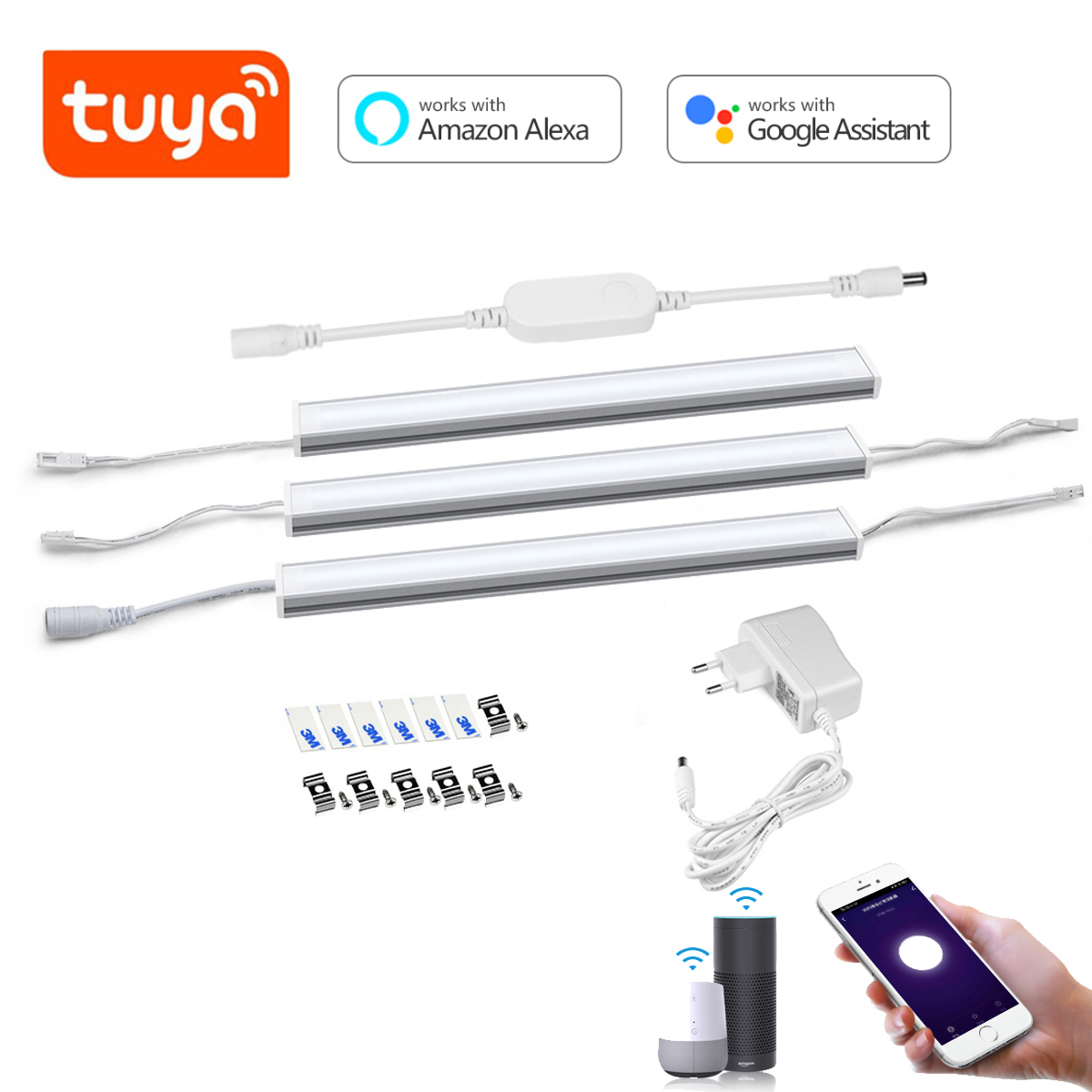 Smart Home Kitchen - طقم إضاءة LED ذكي من الألومنيوم