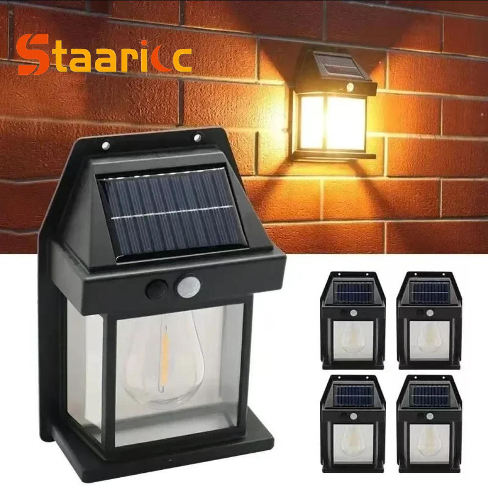 Motion Sensor Light - مصباح جداري خارجي يعمل بالطاقة الشمسية