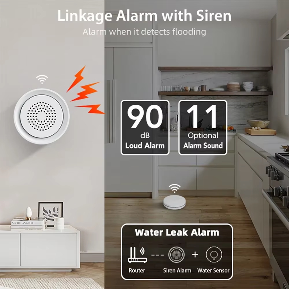Smart Home Kit - جهاز كشف الفيضانات BTLIFE مع إنذار