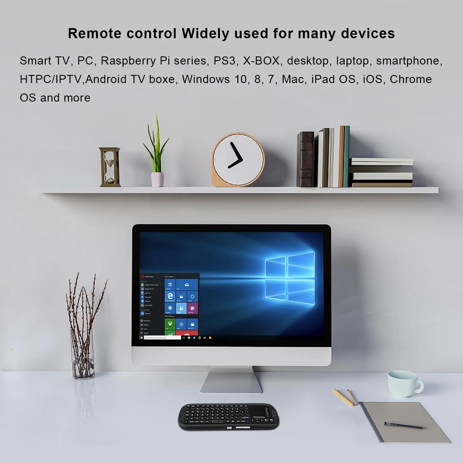 لوحة مفاتيح لاسلكية صغيرة من I - مراجعة Smart Home Raspberry Pi وسعره