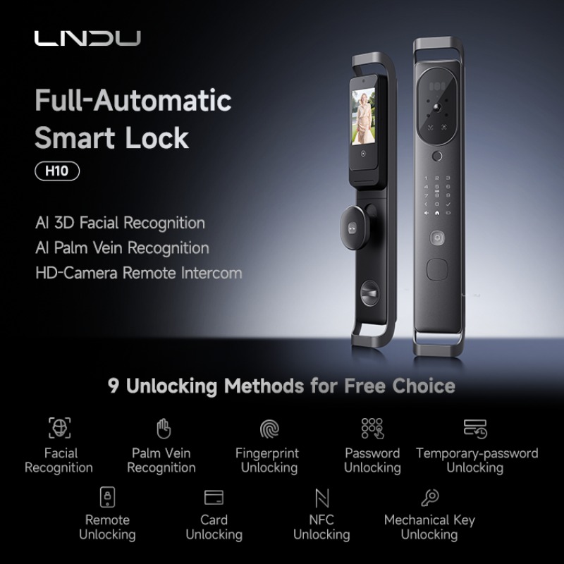 【2026】قفل باب ذكي LNDU H10 بكا - مراجعة Smart Door Lock وسعره