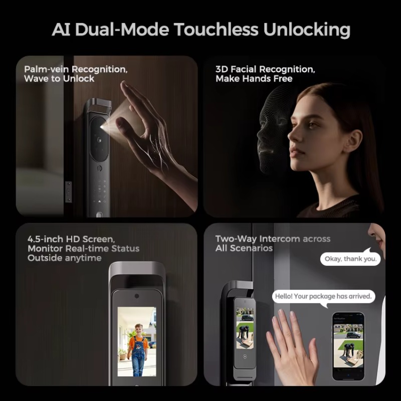 【2026】قفل باب ذكي LNDU H10 بكا - مراجعة Smart Door Lock وسعره