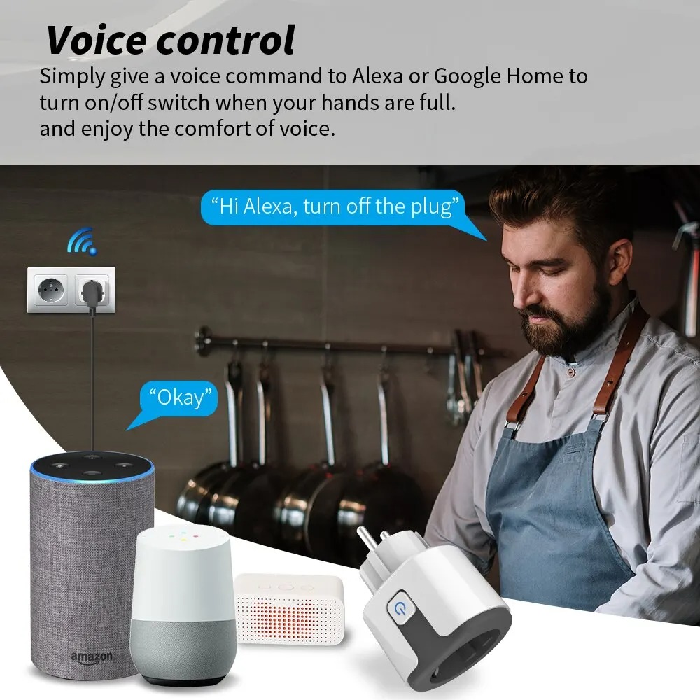 مقبس ذكي واي فاي أوروبي يعمل م - مراجعة Smart Home Web وسعره