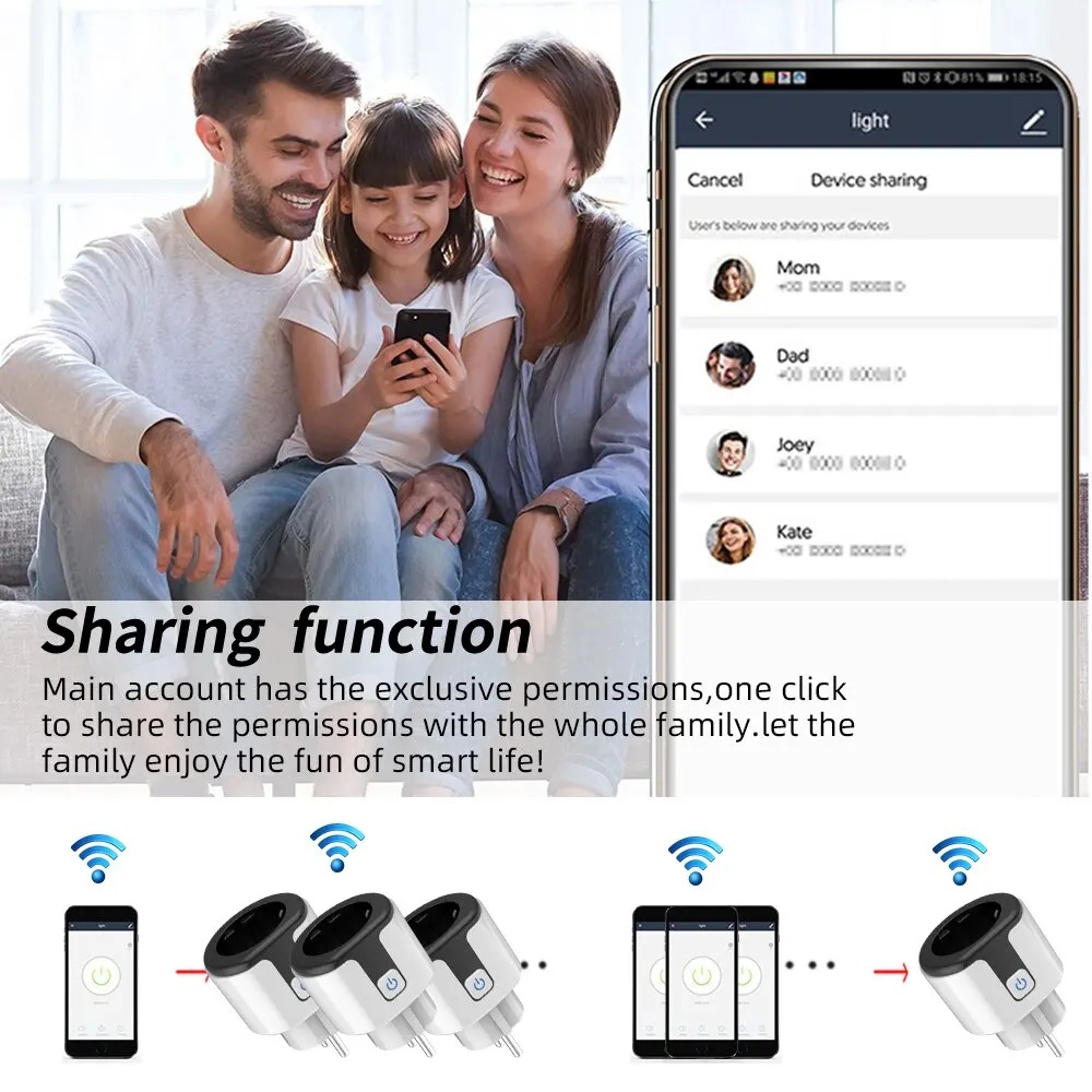 مقبس ذكي واي فاي أوروبي يعمل م - مراجعة Smart Home Web وسعره