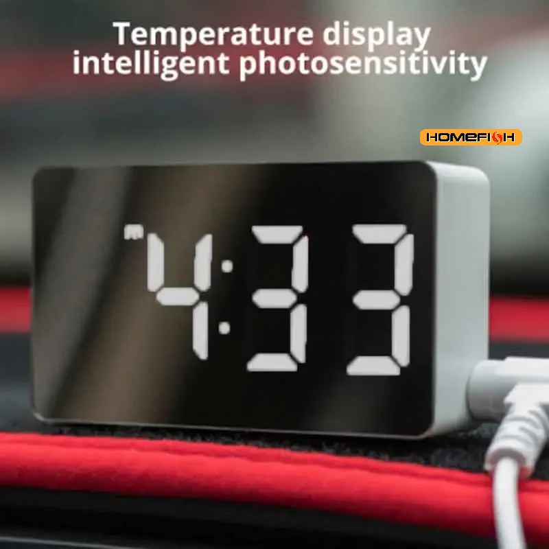 1 قطعة LED الأبيض مرآة ساعة ال - مراجعة Smart Home Retrofit وسعره