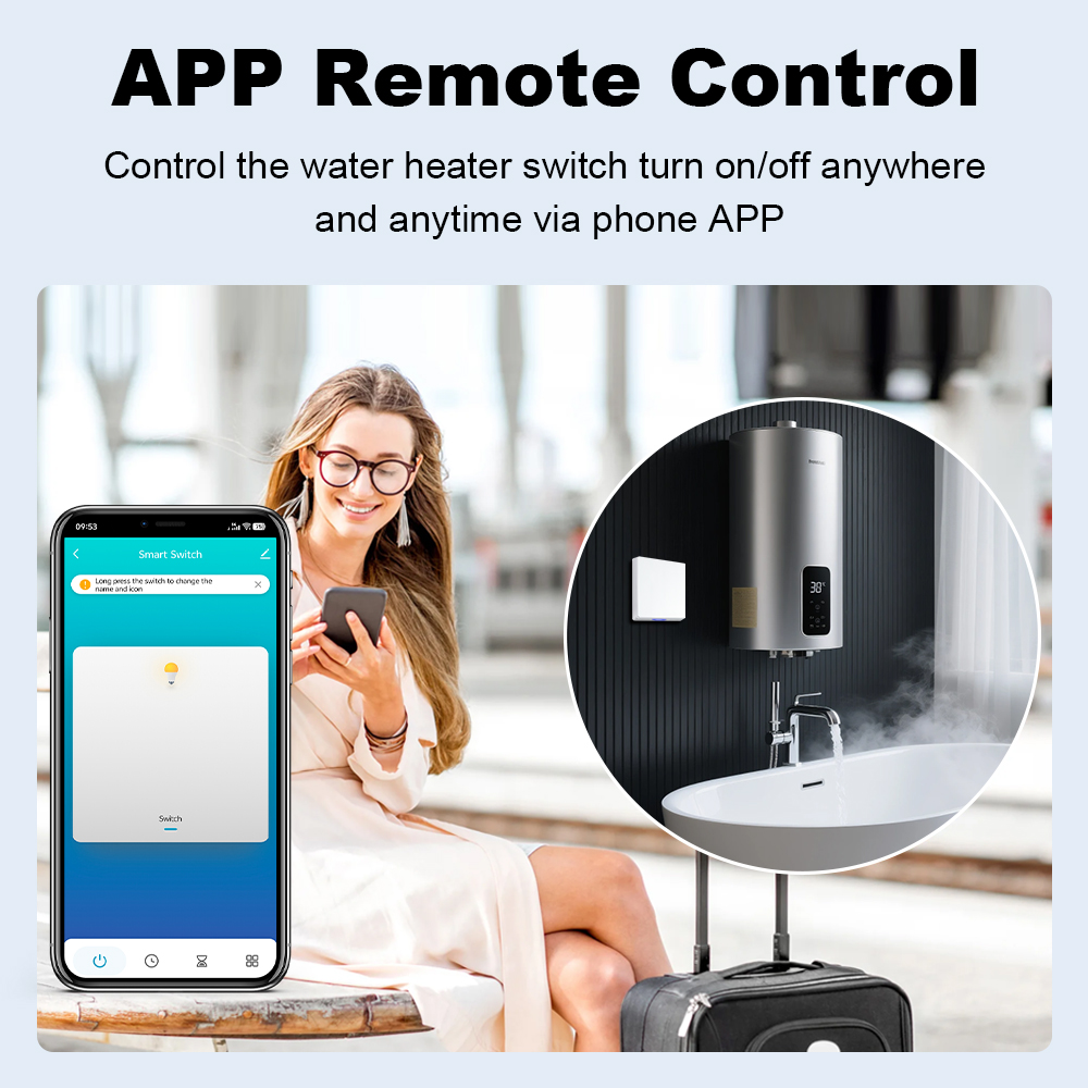 مفتاح سخان المياه الذكي MANHOT - مراجعة Smart Home Networking وسعره