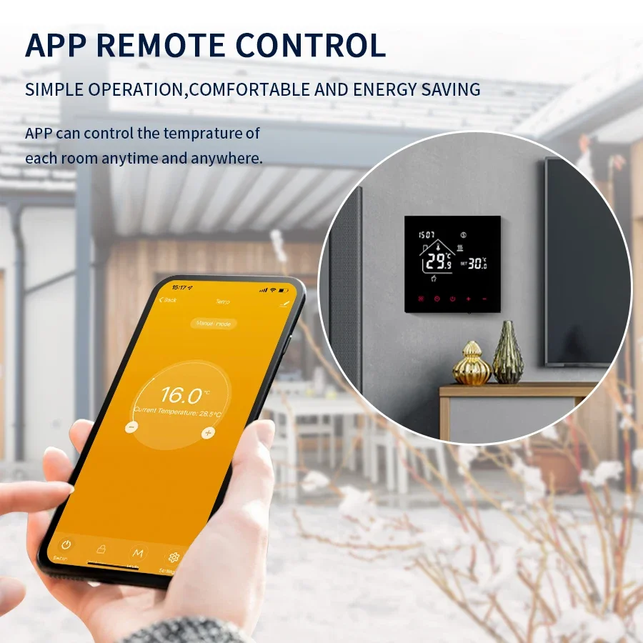 ترموستات ذكي Tuya WiFi ، شاشة  - مراجعة Smart Home Kitchen وسعره