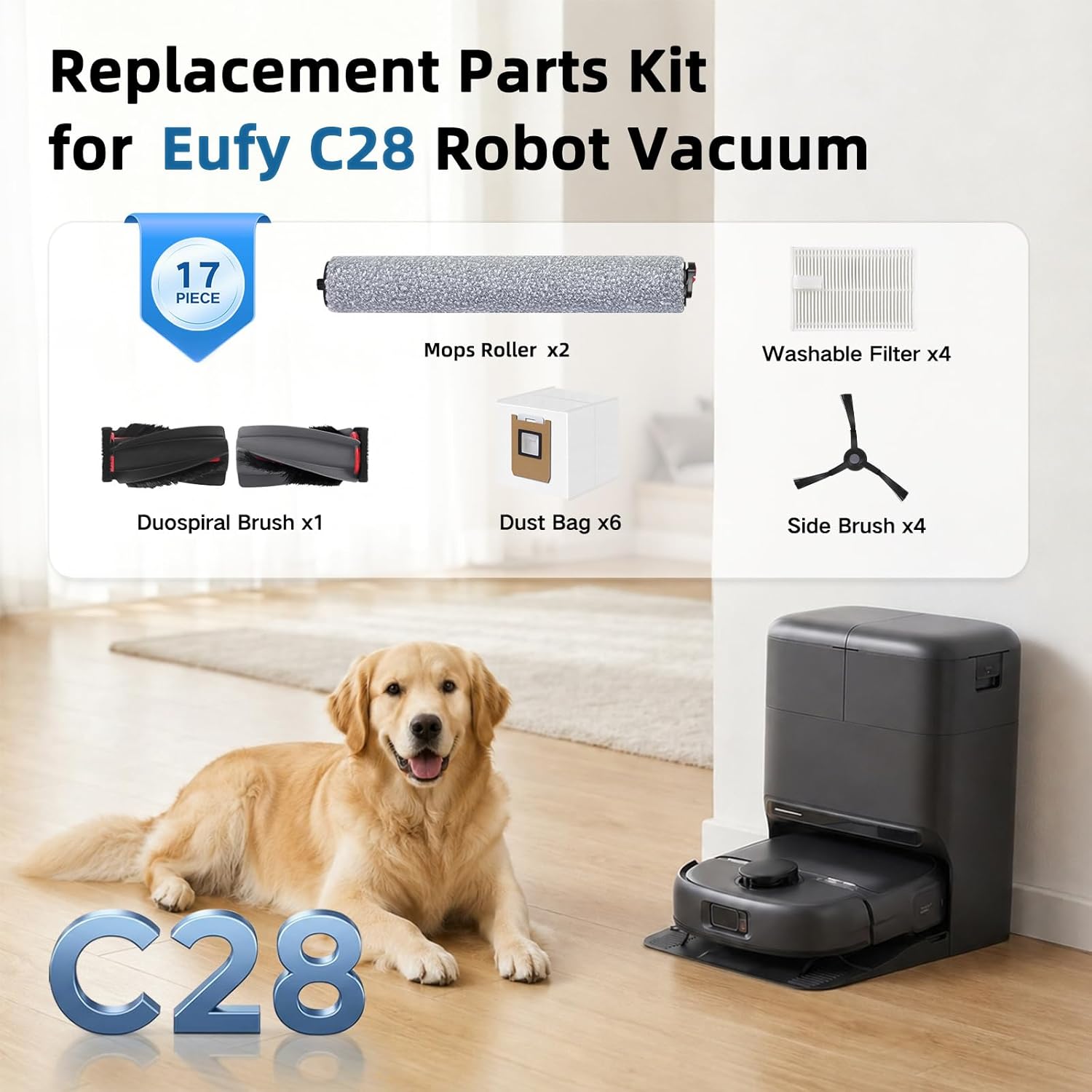 قطع غيار لملحقات مكنسة روبوتية - مراجعة Robot Vacuum وسعره