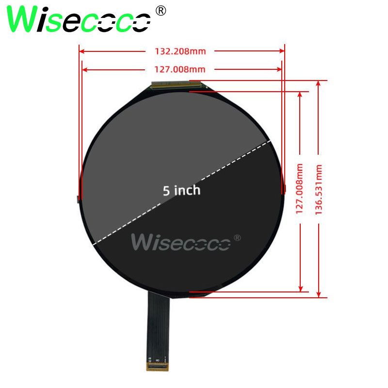 شاشة دائرية LCD 5 بوصة 1080x10 - مراجعة Smart Home Raspberry Pi وسعره