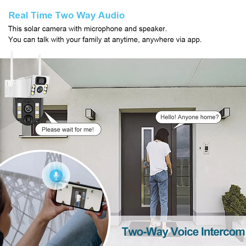 كاميرا مراقبة CCTV شمسية خارجي - مراجعة Smart Home Web وسعره