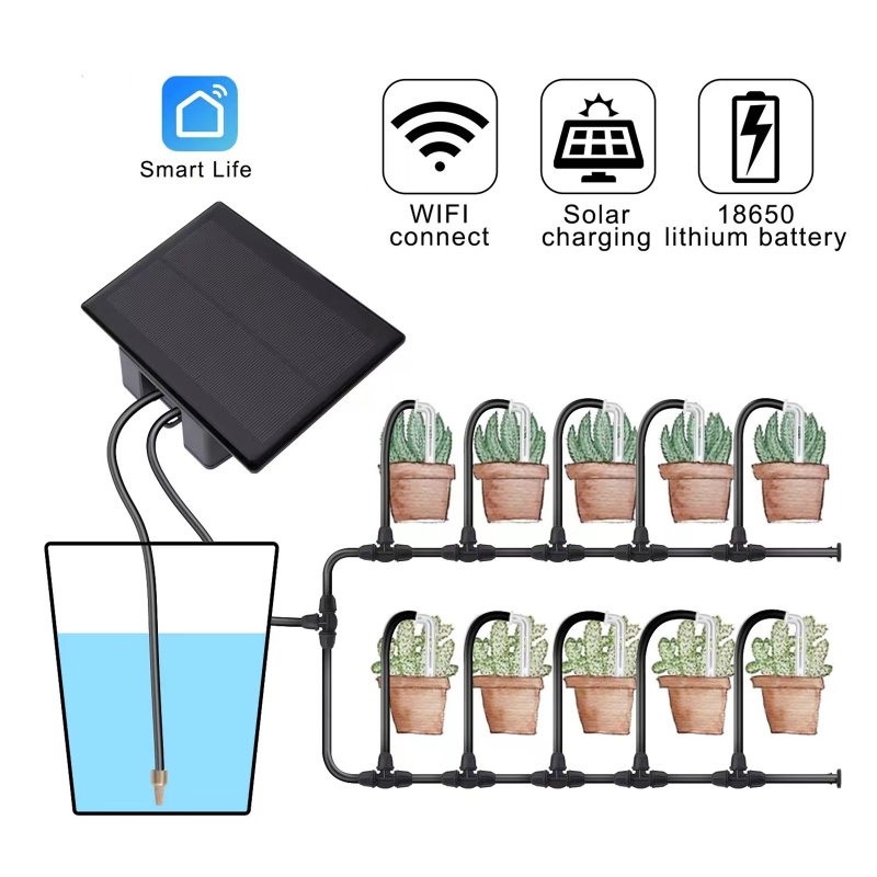 WIFI الشمسية التلقائي آلة الري - مراجعة Smart Home Web وسعره